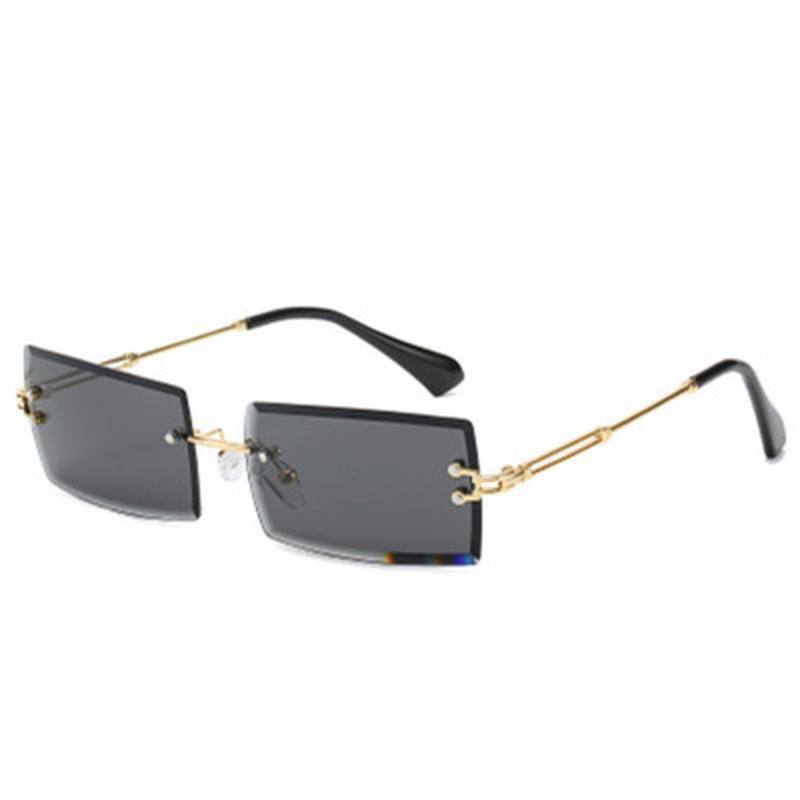 Aurinkolasit Rimless Diamond Cut-edge Aurinkolasit Square Square