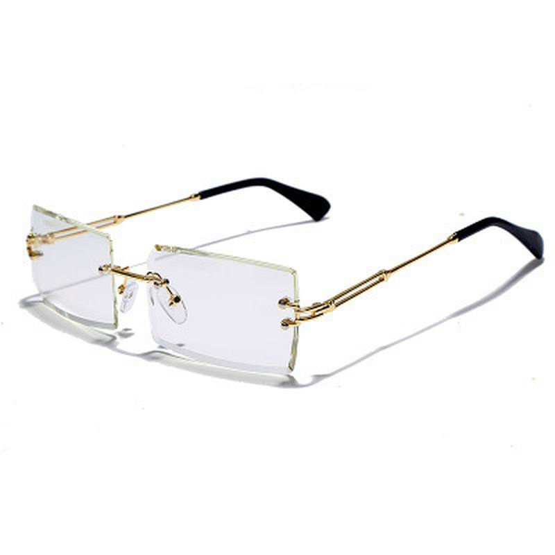 Aurinkolasit Rimless Diamond Cut-edge Aurinkolasit Square Square