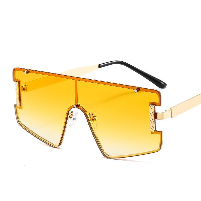 Goggle Pc Gradients Lens Golden Frame Brand Designer Huippuluokan Aurinkolasit