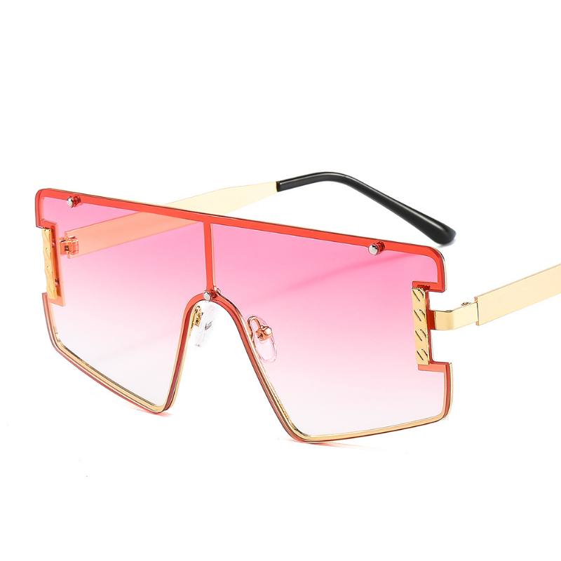 Goggle Pc Gradients Lens Golden Frame Brand Designer Huippuluokan Aurinkolasit