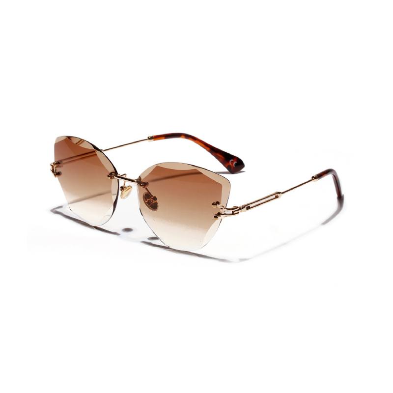 Kissa Eye Retro Aurinkolasit Naisten Diamond Cut Glasses