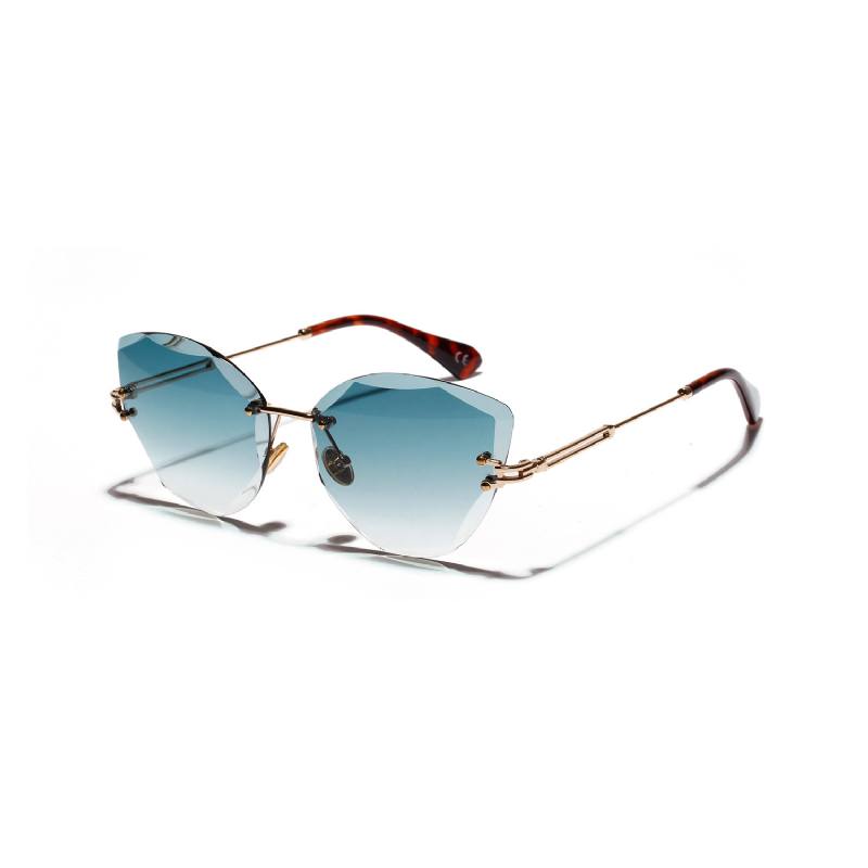 Kissa Eye Retro Aurinkolasit Naisten Diamond Cut Glasses