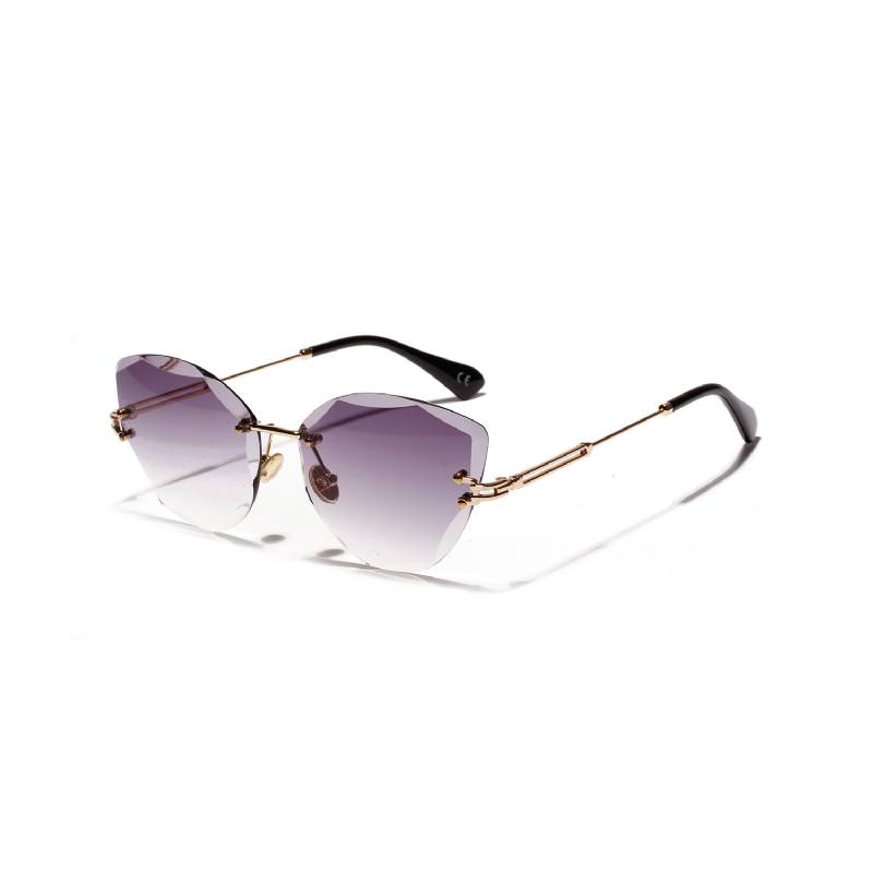 Kissa Eye Retro Aurinkolasit Naisten Diamond Cut Glasses