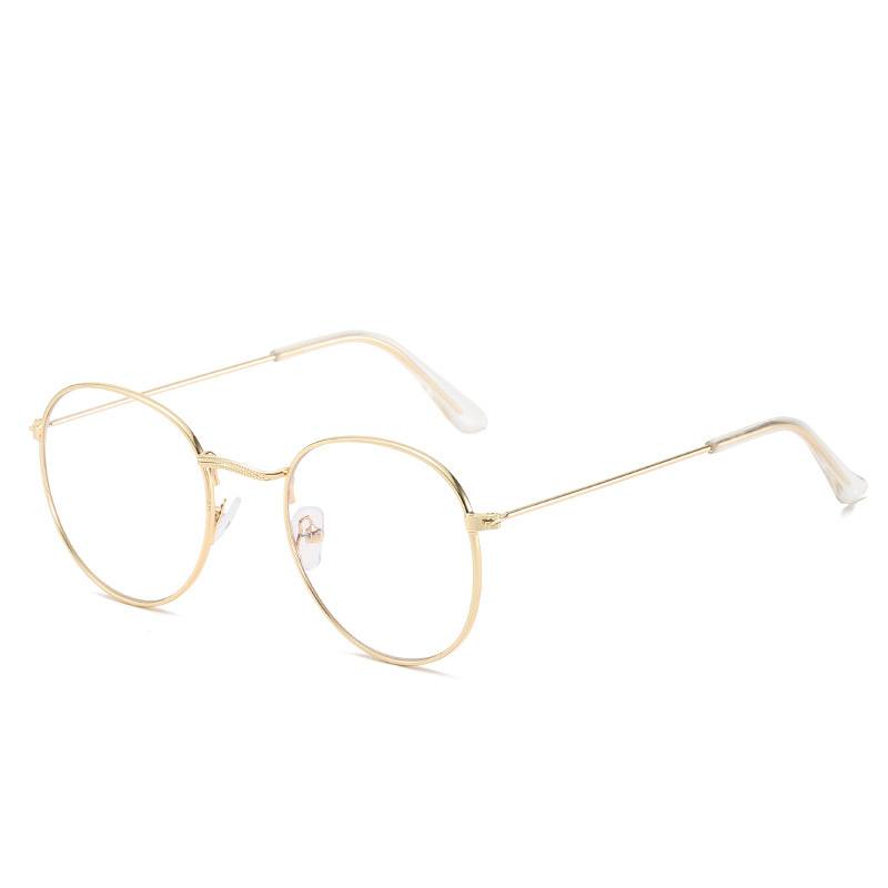 Metallirunkoiset Lasit Naisille Vintage Anti-sininen Estävät Optiset Silmälasit Metalliset Silmälasit Oculos Luxury Gafas Lunette