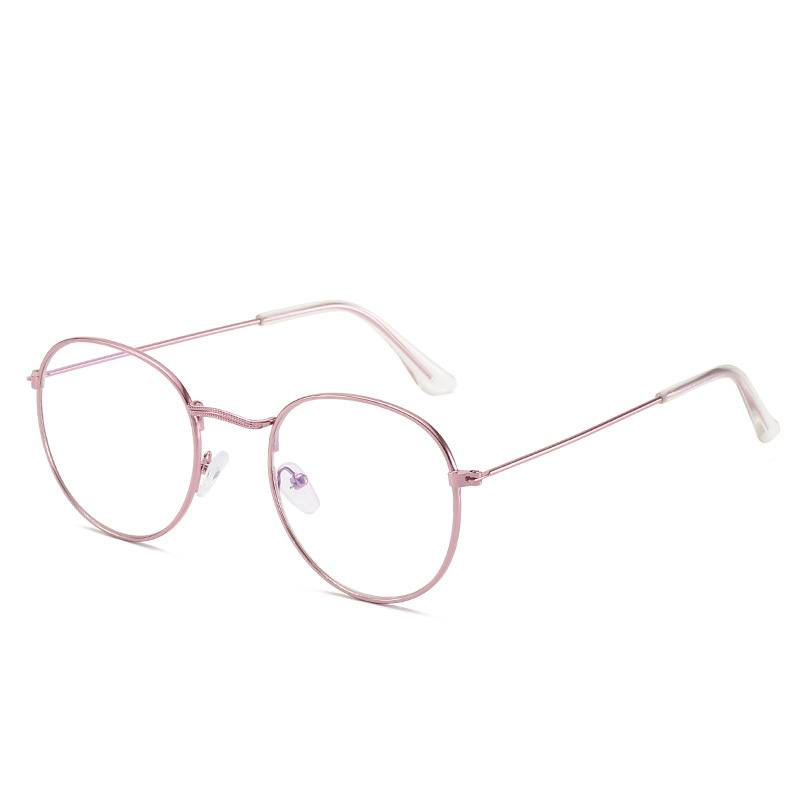 Metallirunkoiset Lasit Naisille Vintage Anti-sininen Estävät Optiset Silmälasit Metalliset Silmälasit Oculos Luxury Gafas Lunette