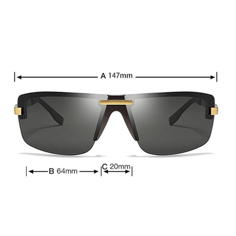 Outdoor Square Rimless Luxury Uv400 Aurinkolasit