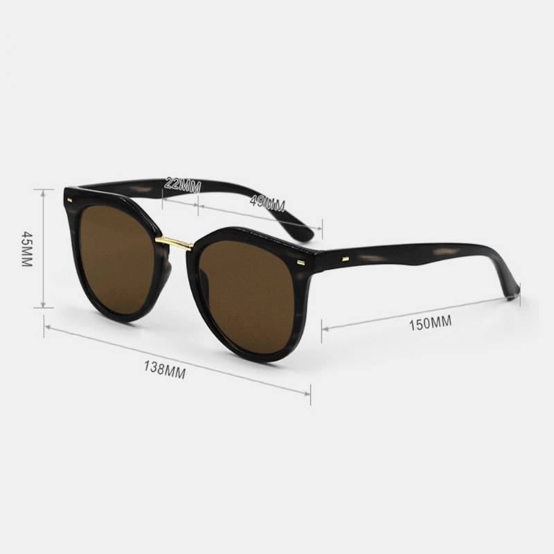 Unisex Tortoiseshell Square Full Frame Muoti Rento Uv-suojalasit