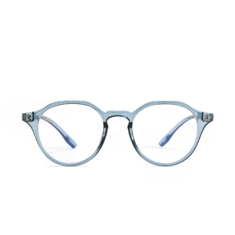 Wuhuama Glasses Pyöreät Full Frame Tr90 Blu-ray Lasit