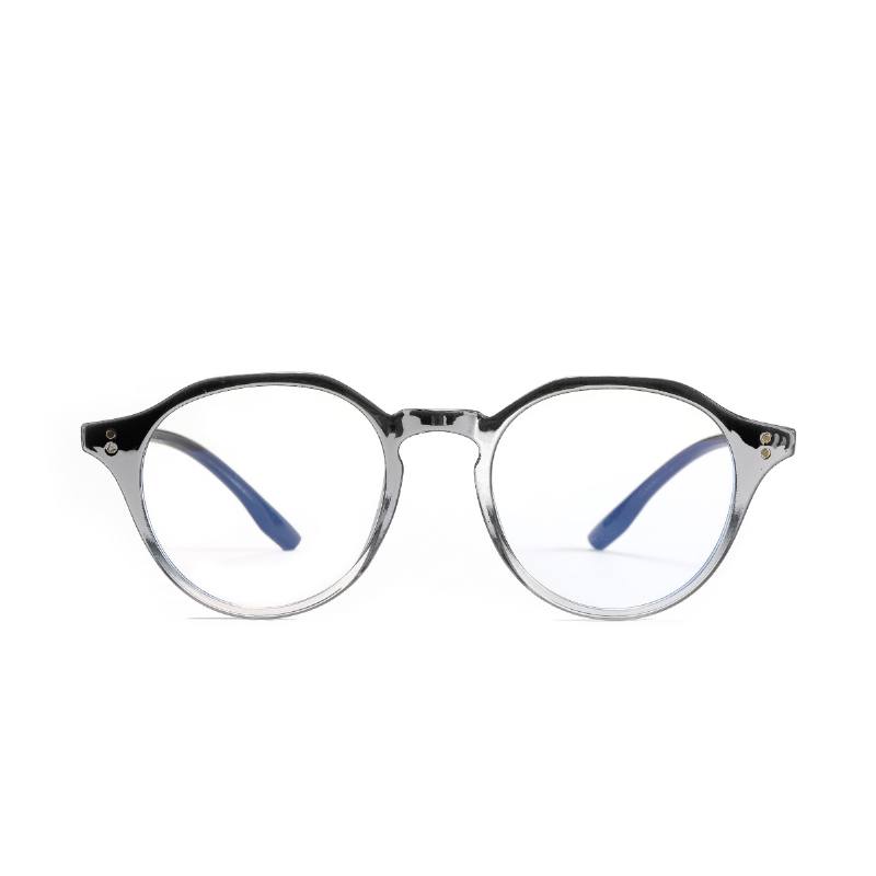 Wuhuama Glasses Pyöreät Full Frame Tr90 Blu-ray Lasit