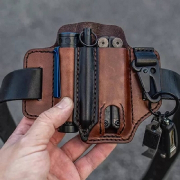 Aito Nahka Edc Belt Loop Waist Multitool Sheath Belt Bag Vyötärölaukku