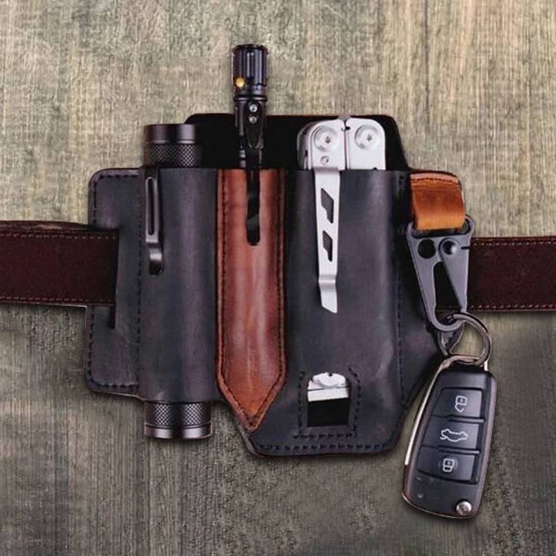 Aito Nahka Edc Belt Loop Waist Multitool Sheath Belt Bag Vyötärölaukku