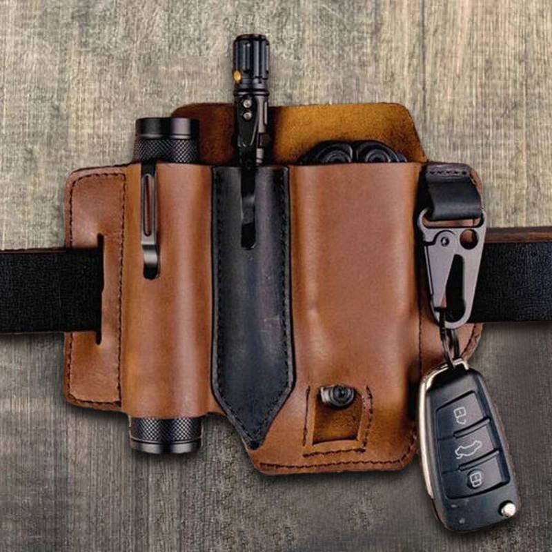 Aito Nahka Edc Belt Loop Waist Multitool Sheath Belt Bag Vyötärölaukku