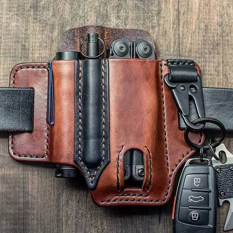 Aito Nahka Edc Belt Loop Waist Multitool Sheath Belt Bag Vyötärölaukku