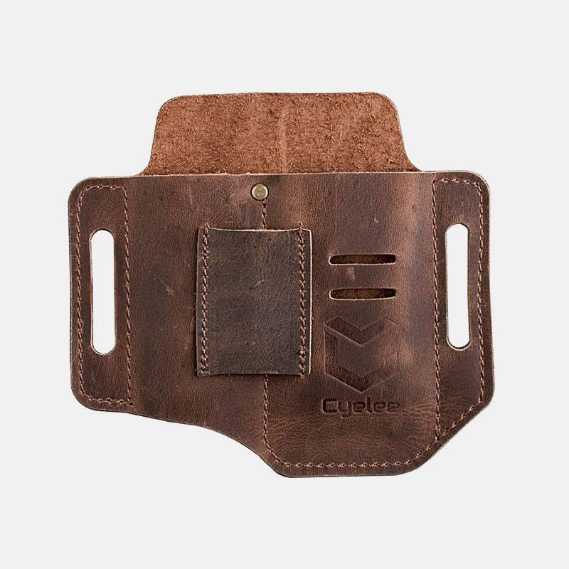 Miesten Aito Nahka Edc Belt Loop Waist Multitool Sheath Vyölaukku