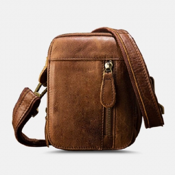 Miesten Monitaskuinen Iso Vyölaukku Crossbody Olkalaukut Retro Rento 6.5 Tuuman Puhelinlaukku