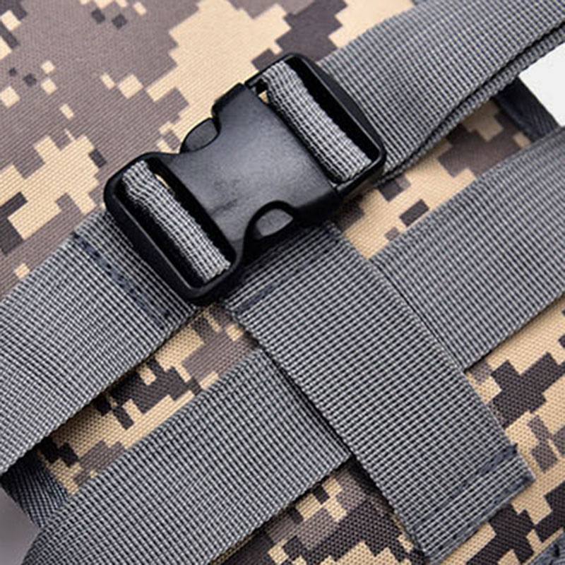 Miesten Nylon Naamiointi Tactical Outdoor Sport Monitoiminen Vedenpitävä Vyötärölaukku Jalkalaukku Olkalaukku Ratsastukseen