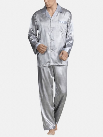 Smooth Silk Lepal Collar Pyjamasetti