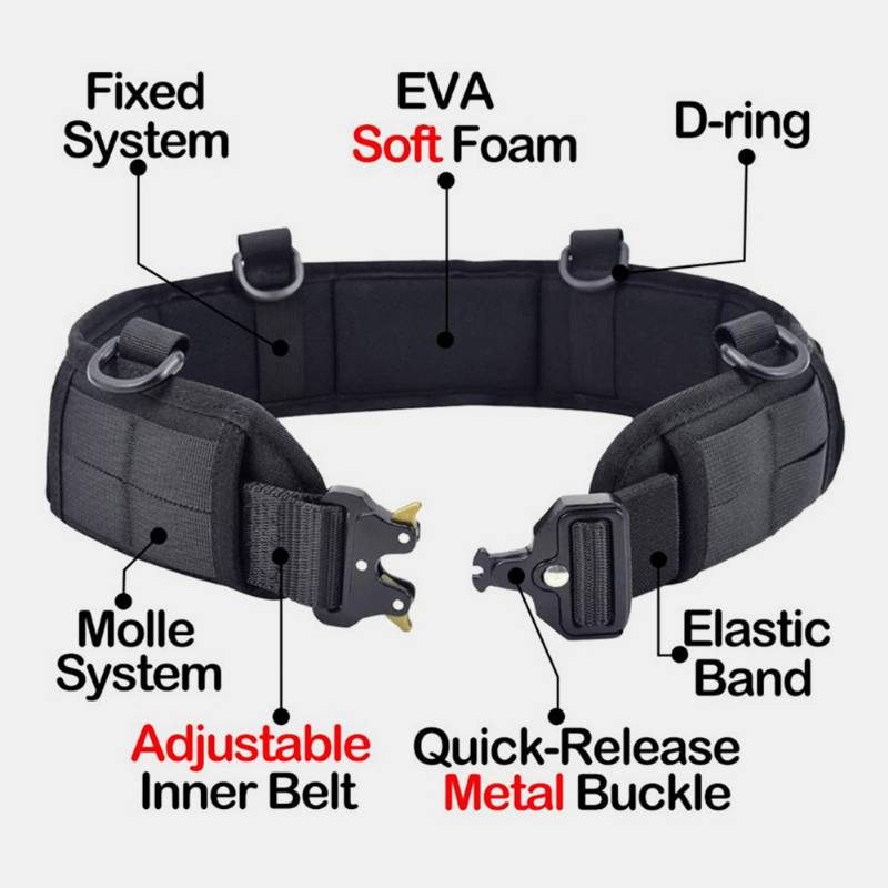 Miesten Nylon Outdoor Tactical Monitoiminen Naamiointi Harjoitushousujen Vyö