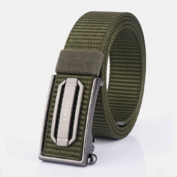 Miesten Nylon Punottu 120 cm Suorakulmio Automaattinen Solki Rento Wild Belt Treening Tactical Vyöt