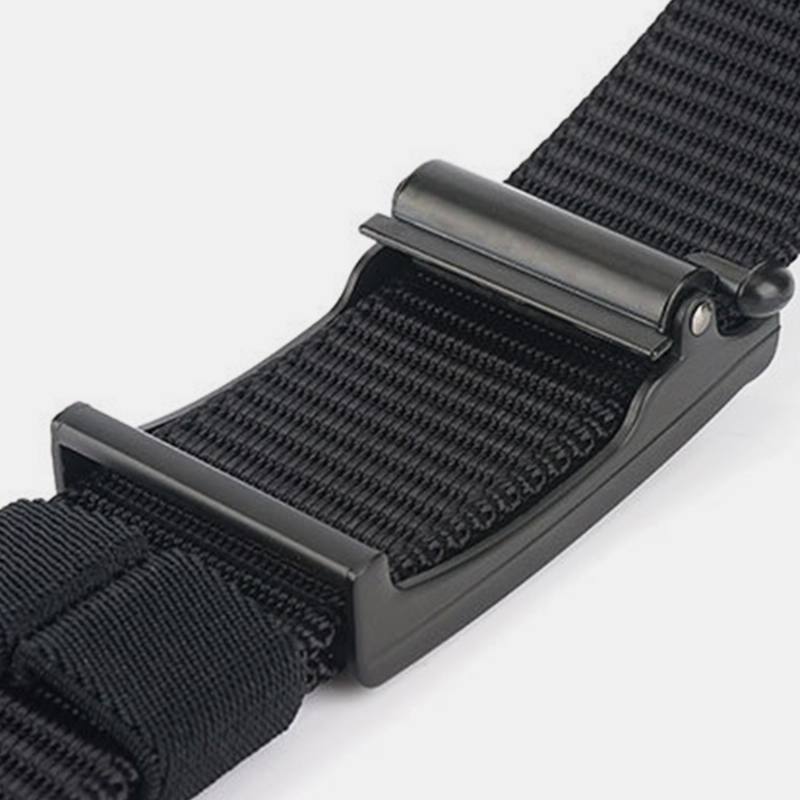 Miesten Nylon Punottu 120 cm Suorakulmio Automaattinen Solki Rento Wild Belt Treening Tactical Vyöt