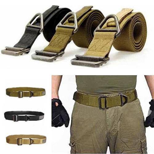 Miesten Säädettävä Sotilaskangas Rescue Rigger Belt Canvas -vyötärönauha