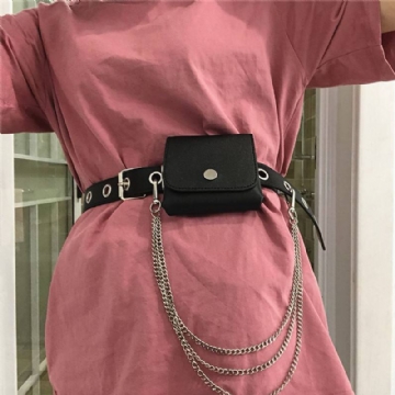 Punk Belt Female Cool Chain Vyölaukun Koristelu