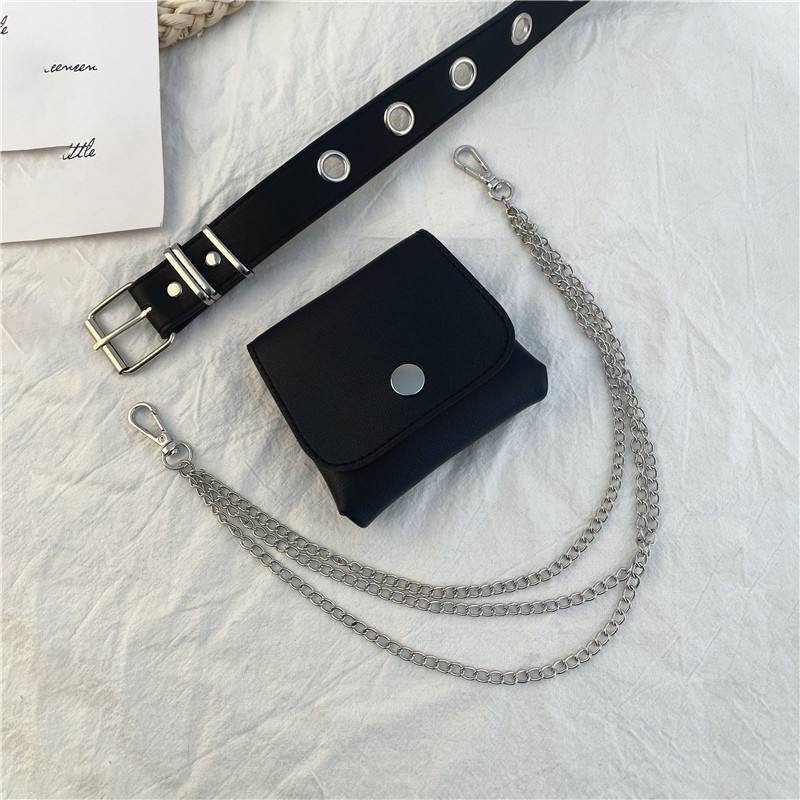 Punk Belt Female Cool Chain Vyölaukun Koristelu