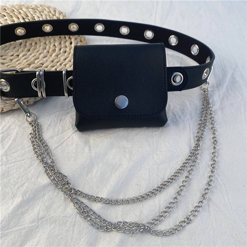 Punk Belt Female Cool Chain Vyölaukun Koristelu