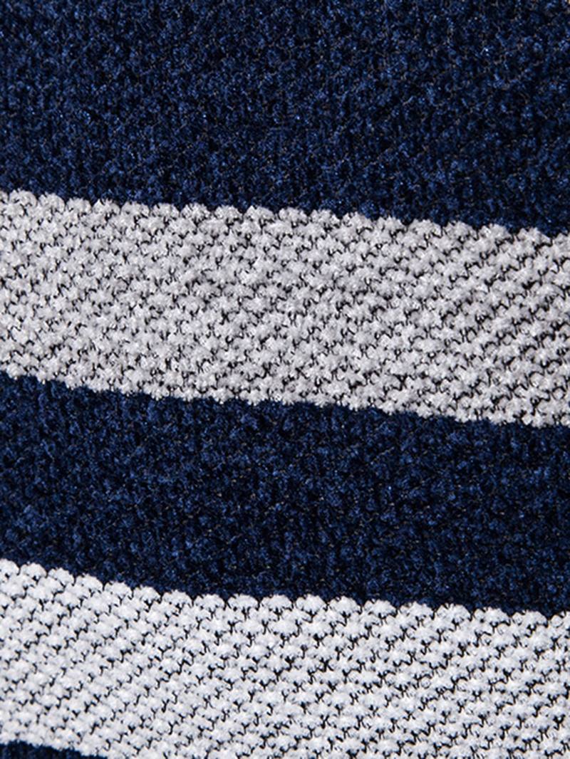 Miesten Colorblock Striped Slant Pocket Baseball Kaulus Pitkähihainen Villapaita Huppari Takki