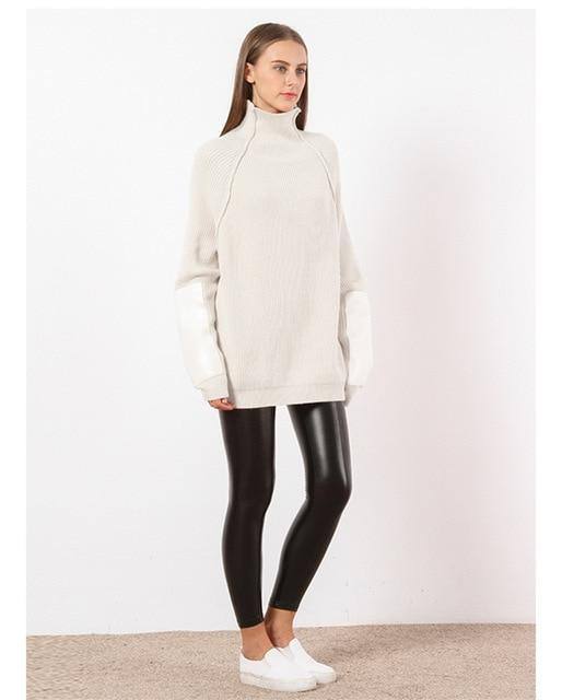 Muodikas Pitkähihainen Neulepaita Naisille Bodycon Slim Turtleneck Autumn Winter Pullover Cashmere Pull Femme