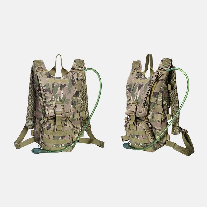 Miesten Oxford Cloth Tactical Naamiointi Outdoor Ratsastus Kiipeily Urheilu Vesipullo Taskureppu