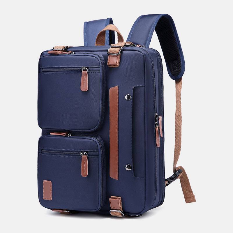 Miesten Rento Multicarry Suuri Kapasiteetti 15.6/17 Tuuman Kannettavan Tietokoneen Laukku Reppu Monitaskuinen Crossbody-laukku