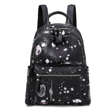 Naisten Oxford Large Capacity Starry Sky -kuvioinen Reppu