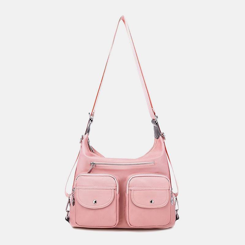 Naisten Vedenpitävä Multi-carry Multi-pocket Kiinteä Crossbody Laukku Reppu