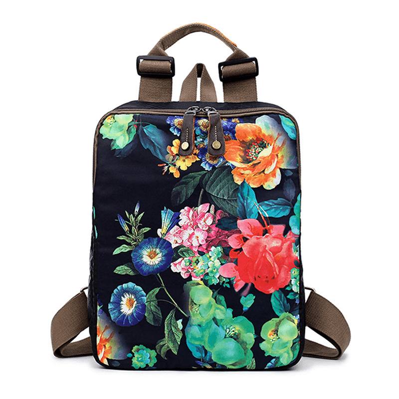 National Flower Handbags Multifuntion Olkalaukut Reppu