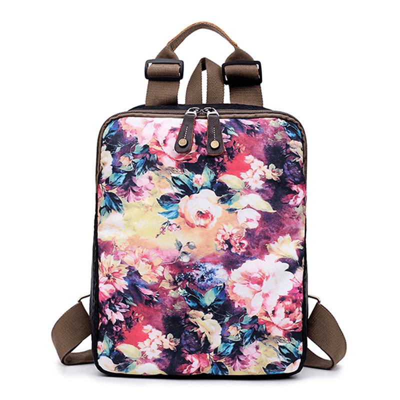 National Flower Handbags Multifuntion Olkalaukut Reppu