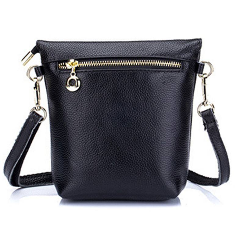 Aito Nahka Tupsu Mini Olkalaukut Vintage Hasp Crossbody Laukut 5.5 Tuumaa Puhelinlaukut