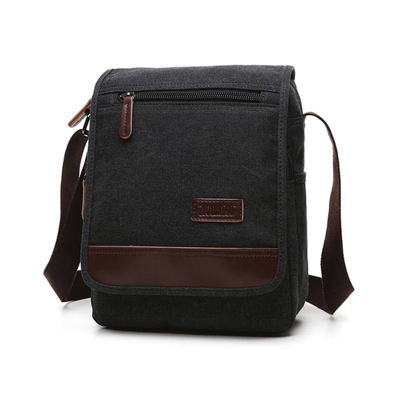 Canvas Retro Crossbody Laukku Rento Outdoor Miesten Olkalaukku