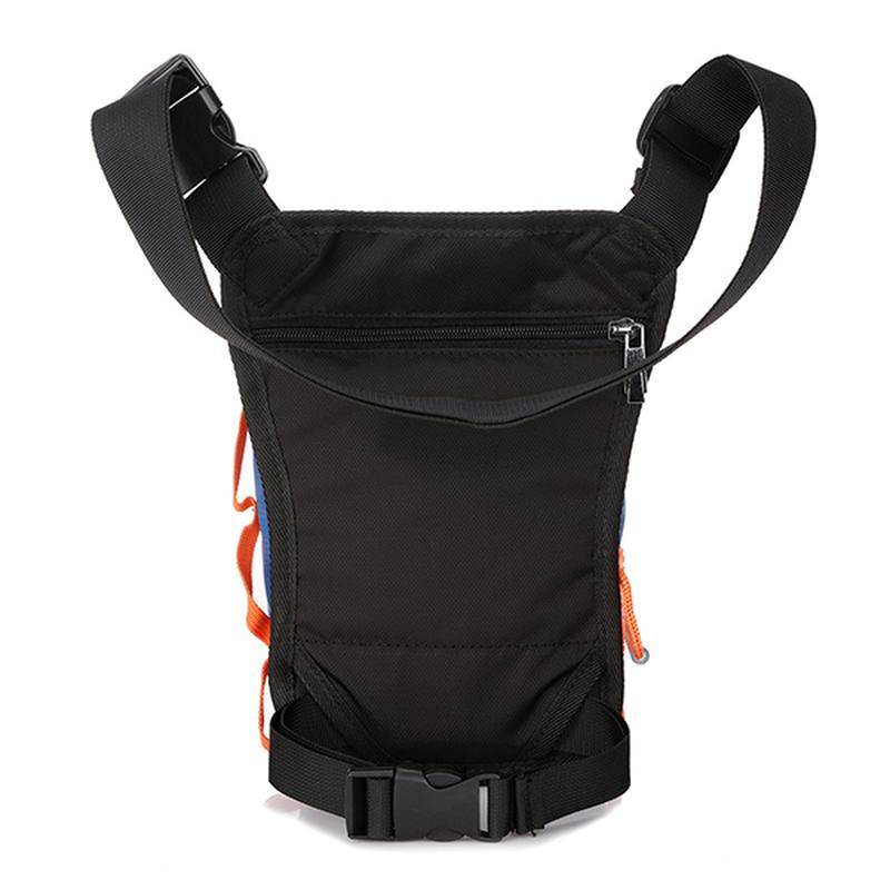 Miehet Naiset Nylon Drop Leg Bag -moottoripyöräily Urheiluvyö Vyötärö Fanny Pack Crossbody Olkalaukku