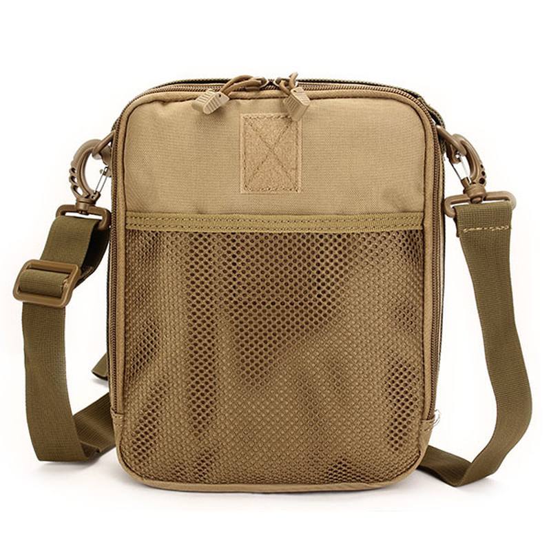 Miehet Naiset Nylon Sport Outdoor Tactical Army Ipad Olkalaukku Crossbody