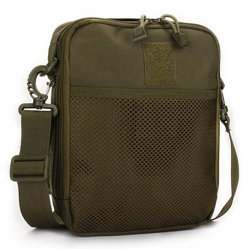 Miehet Naiset Nylon Sport Outdoor Tactical Army Ipad Olkalaukku Crossbody