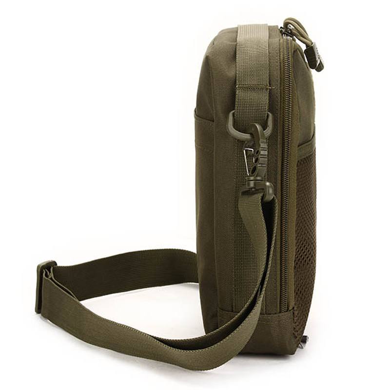 Miehet Naiset Nylon Sport Outdoor Tactical Army Ipad Olkalaukku Crossbody