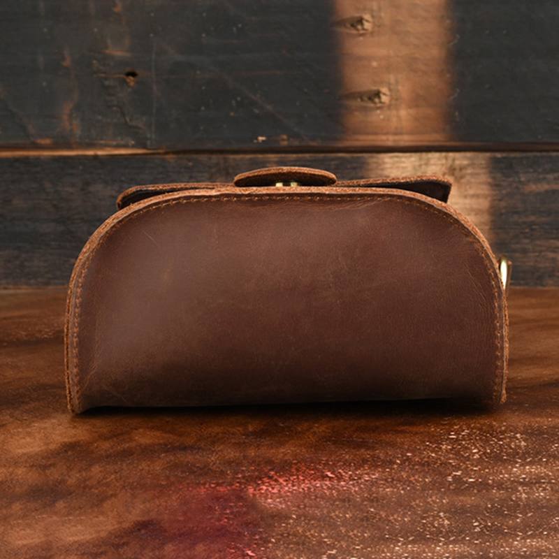 Miesten Aito Nahkainen Vintage Olkalaukku Crossbody Laukku