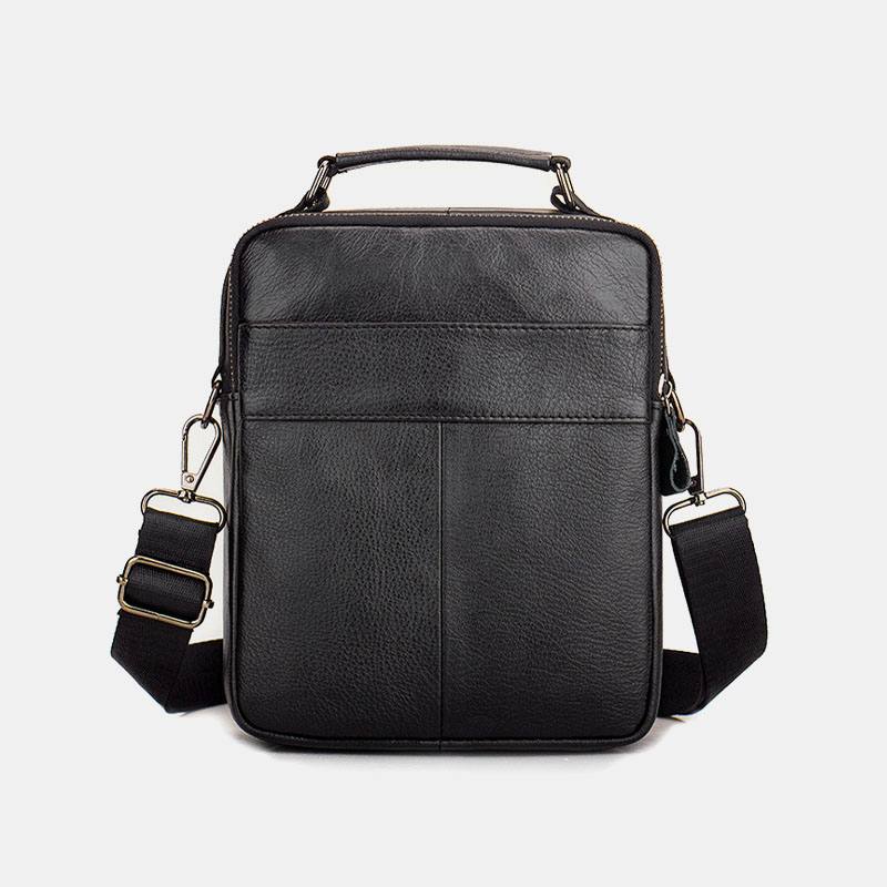 Miesten Aitoa Nahkaa Monitaskuinen Monitoiminen Crossbody Bag Käsilaukku Sling Bag