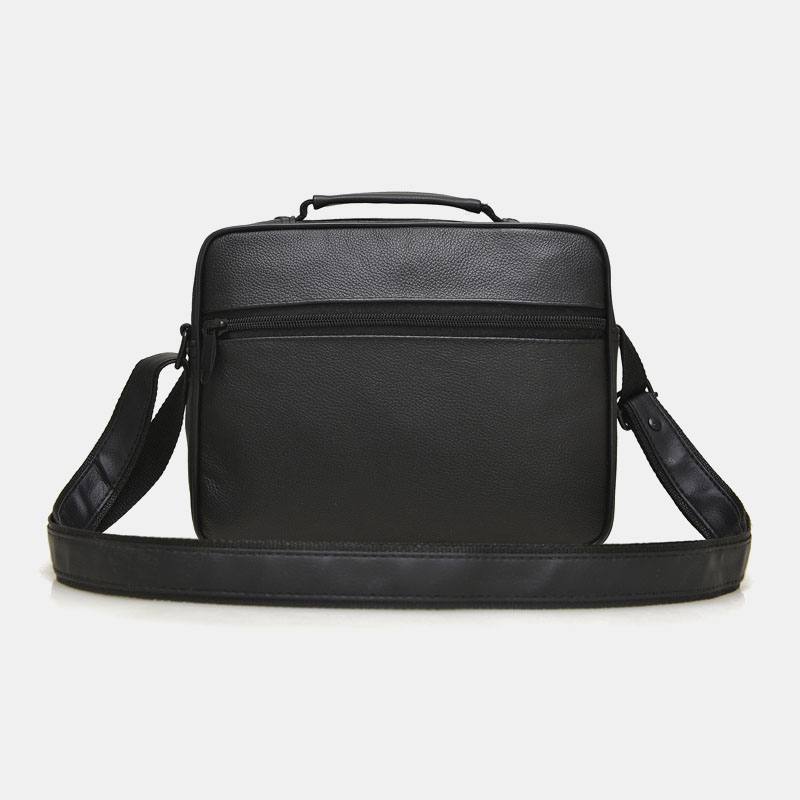 Miesten Aitoa Nahkaa Myyvä Muoti Yksivärinen Nahkainen Olkalaukku Crossbody-laukku