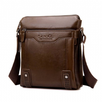 Miesten Business Messenger Bag Solid Crossbody Olkalaukku