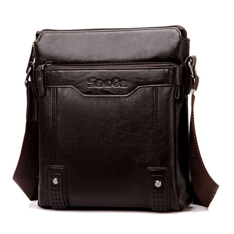 Miesten Business Messenger Bag Solid Crossbody Olkalaukku