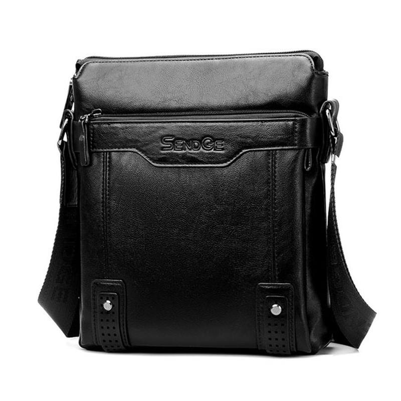 Miesten Business Messenger Bag Solid Crossbody Olkalaukku