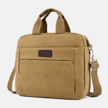 Miesten Canvas Olkalaukku Crossbody Bag Käsilaukku Business Bag