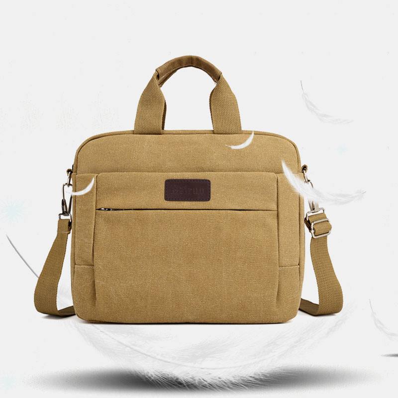 Miesten Canvas Olkalaukku Crossbody Bag Käsilaukku Business Bag